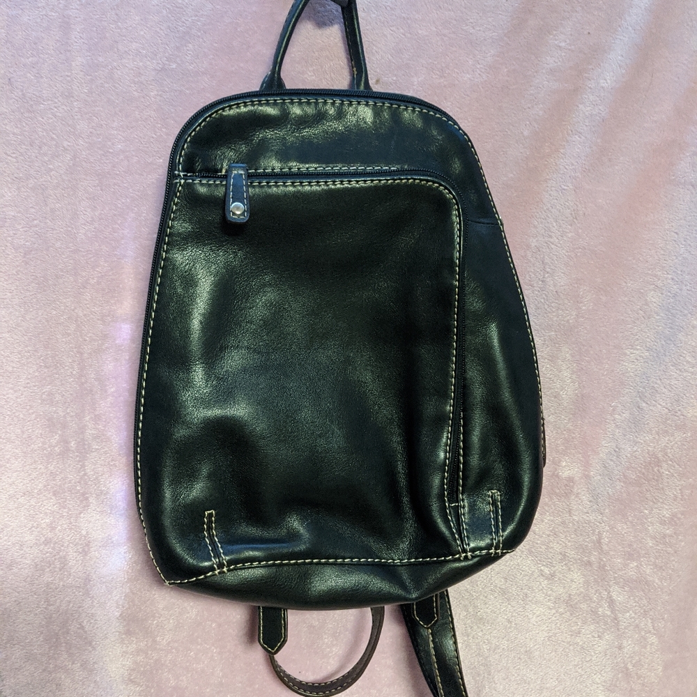 🐄 St johns bay genuine leather back pack